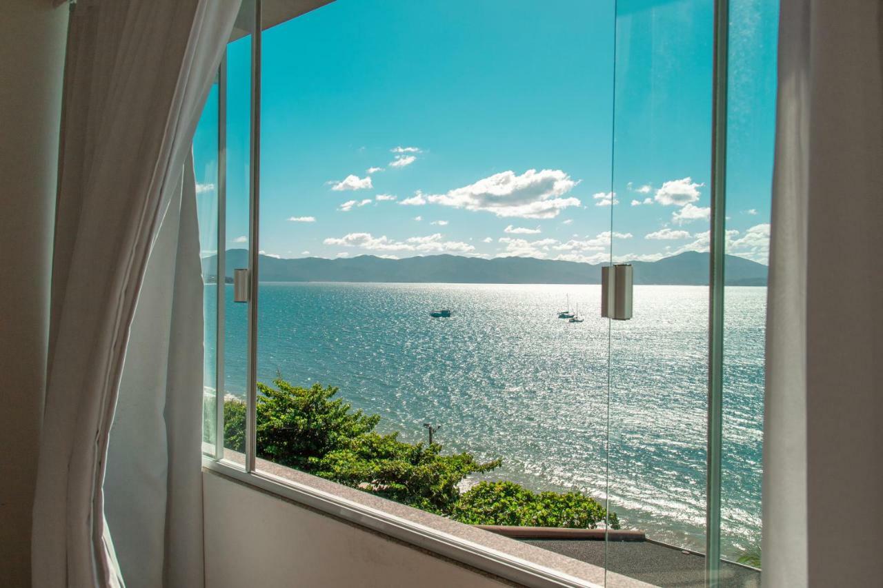 Mergulho No Mar De Jurere Com Vista Frontal Florianopolis Ngoại thất bức ảnh